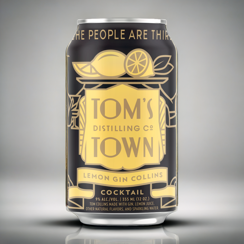 Lemon Gin Collins Cocktail 4pk – Tom's Town Mercantile