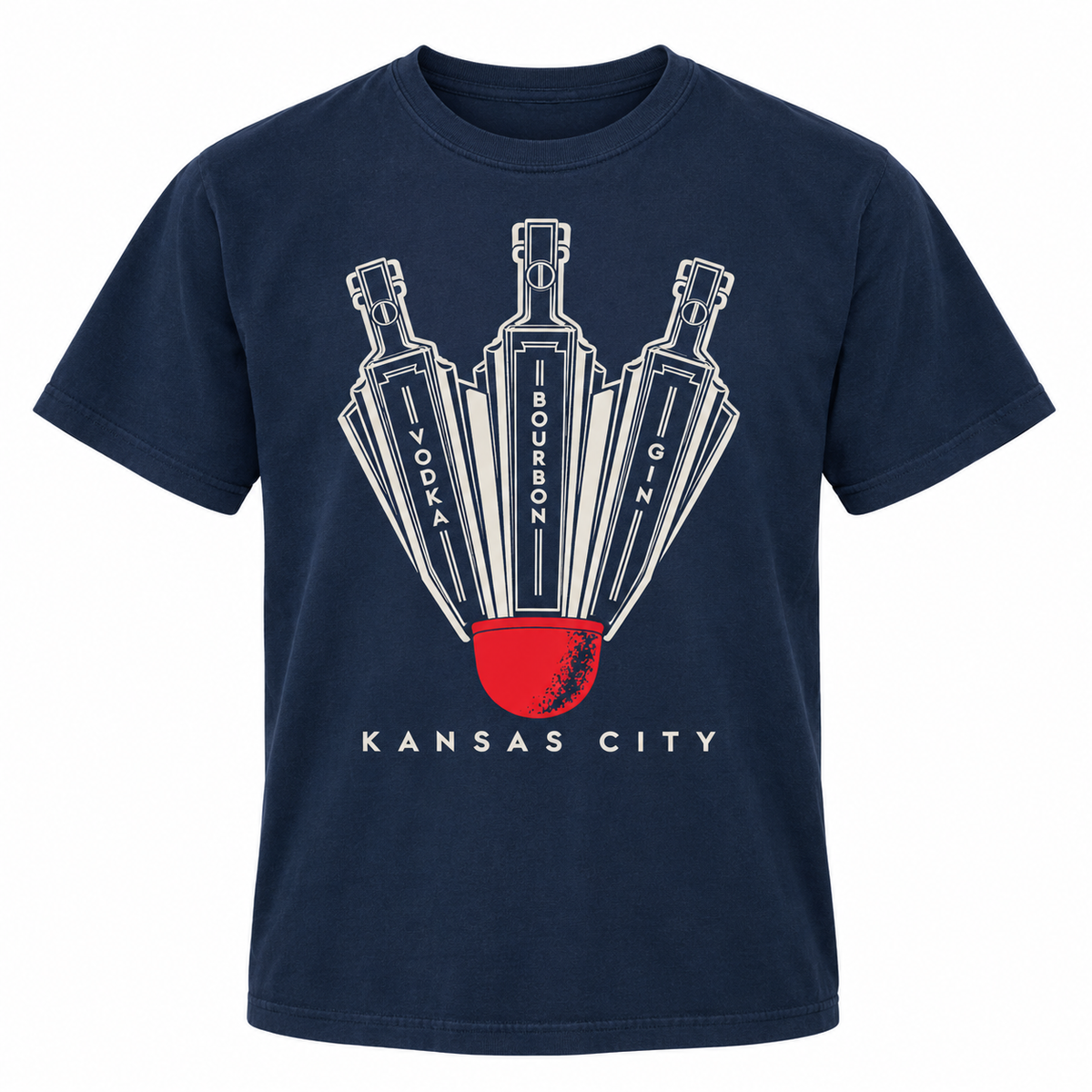 Kansas City Shuttlecock T-Shirt – Tom's Town Mercantile